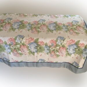 Floral 52” Square Bordered Table Covering